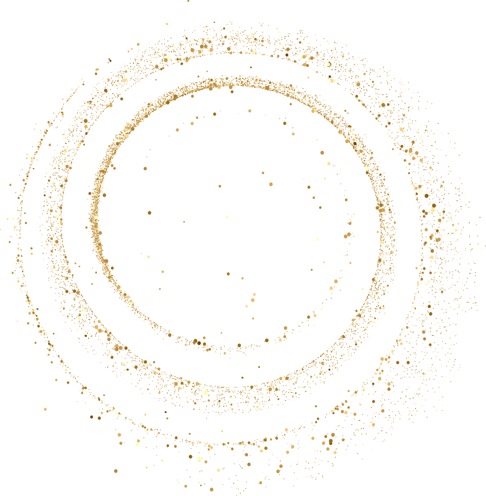 Gold Glitter Spiral